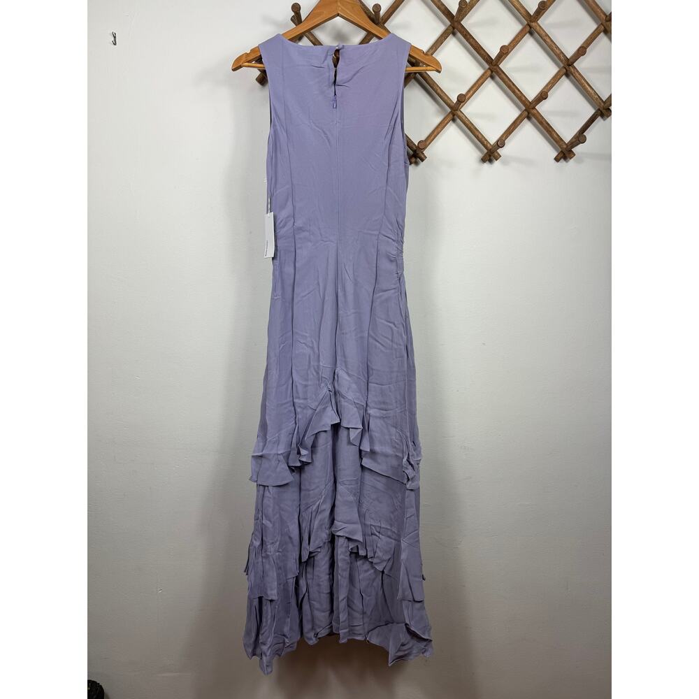 Reformation Lavender Tiered Ruffle Midi Dress - Picture 6 of 12